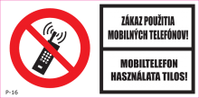 Mobiltelefon használata tilos