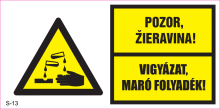 Vigyázat, maró folyadék!